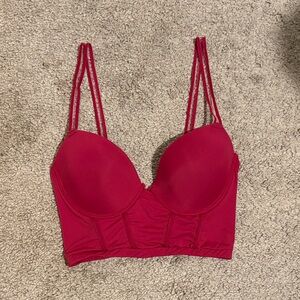 Forever 21 Vibrant Red Crop Top